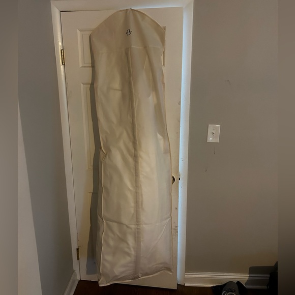 BRAND NEW JENNY BY JENNY YOO SHERIDAN DROP-WAIST STRETCH-SATIN WEDDING GOWN - Picture 9 of 9